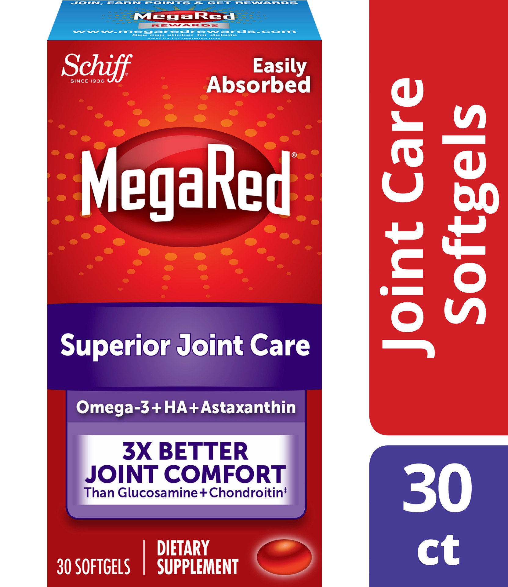 slide 1 of 5, MegaRed Joint Care, Softgels, 30 ct