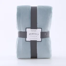 Berkshire Blanket Perfect Touch Blanket - Blue Stencil