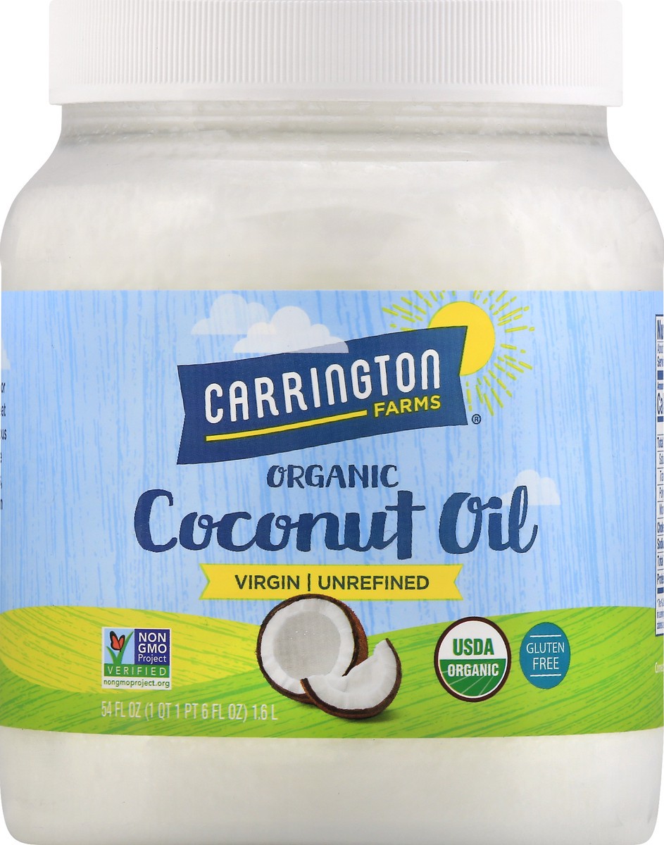 slide 2 of 13, Carrington Farms Organic Unrefined Virgin Coconut Oil 54 oz, 54 oz