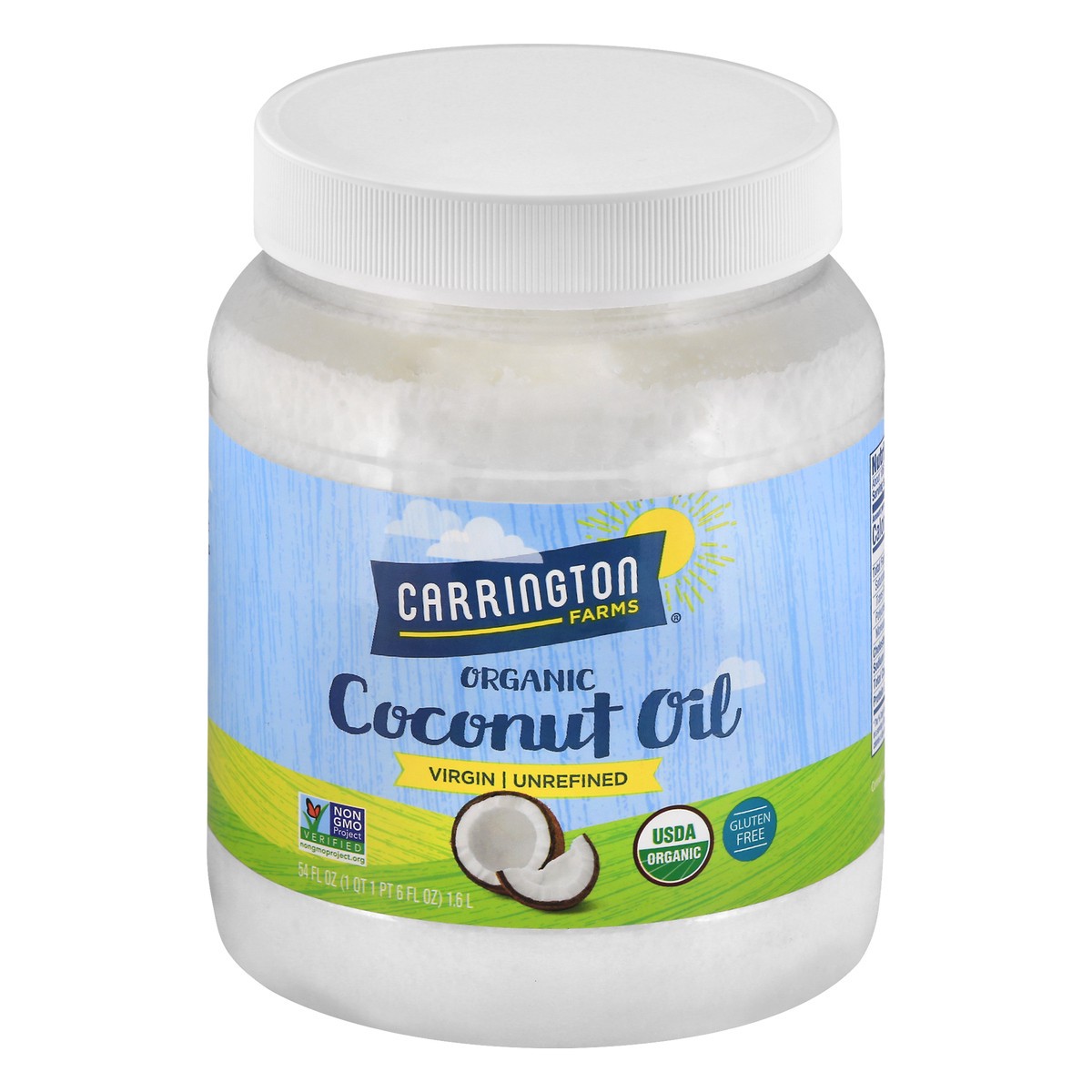 slide 11 of 13, Carrington Farms Organic Unrefined Virgin Coconut Oil 54 oz, 54 oz