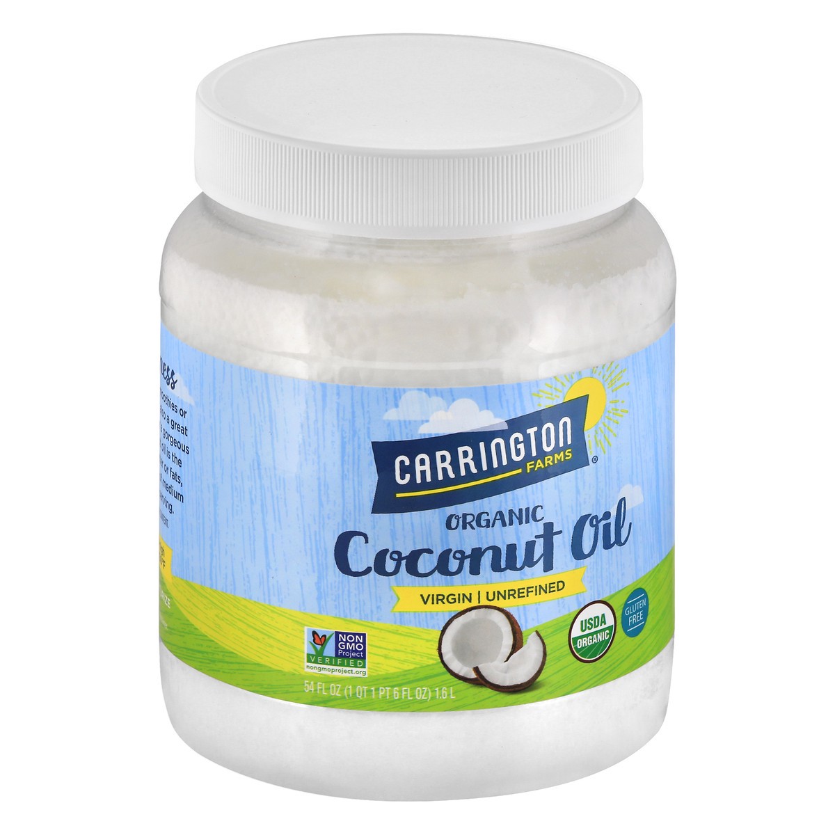 slide 3 of 13, Carrington Farms Organic Unrefined Virgin Coconut Oil 54 oz, 54 oz