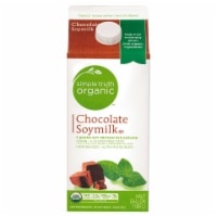 slide 1 of 1, Simple Truth Organic Chocolate Soymilk, 1/2 gal