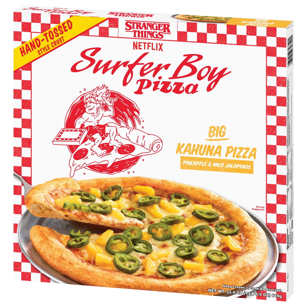slide 14 of 14, Surfer Boy Pizza Hand-Tossed Style Crust Big Kahuna Pizza 22.9 oz, 22.9 oz