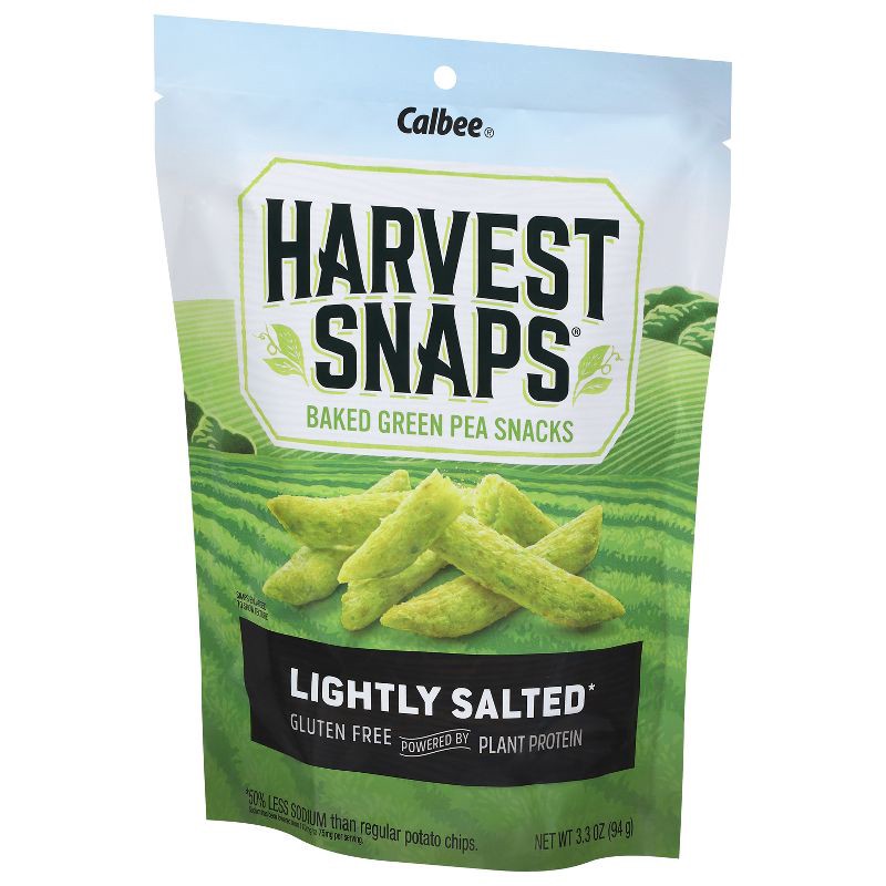 slide 4 of 6, Harvest Snaps Green Pea Snack Crisps Lightly Salted - 3.3oz, 3.3 oz