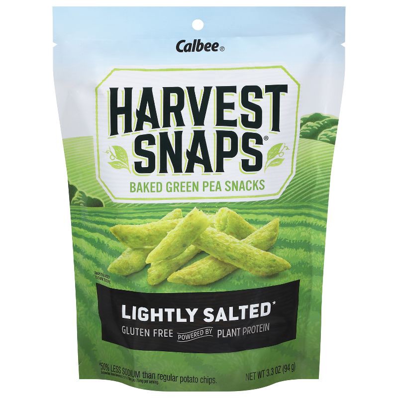 slide 6 of 6, Harvest Snaps Green Pea Snack Crisps Lightly Salted - 3.3oz, 3.3 oz