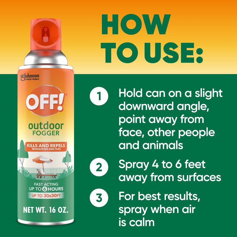 slide 6 of 12, OFF! Backyard Pretreat Outdoor Mosquito Repellent Fogger - 16oz, 16 oz