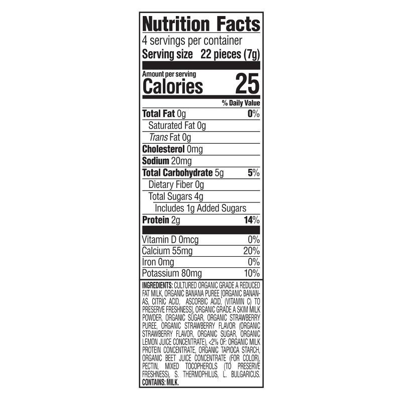 slide 11 of 11, Happy Baby Organic Yogis Strawberry Banana Freeze Dried Greek Yogurt & Fruit Baby Snacks - 1oz, 1 oz