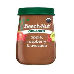 Beech-Nut Non-GMO Organics Apple Raspberries & Avocado Baby Food Jar - 4oz