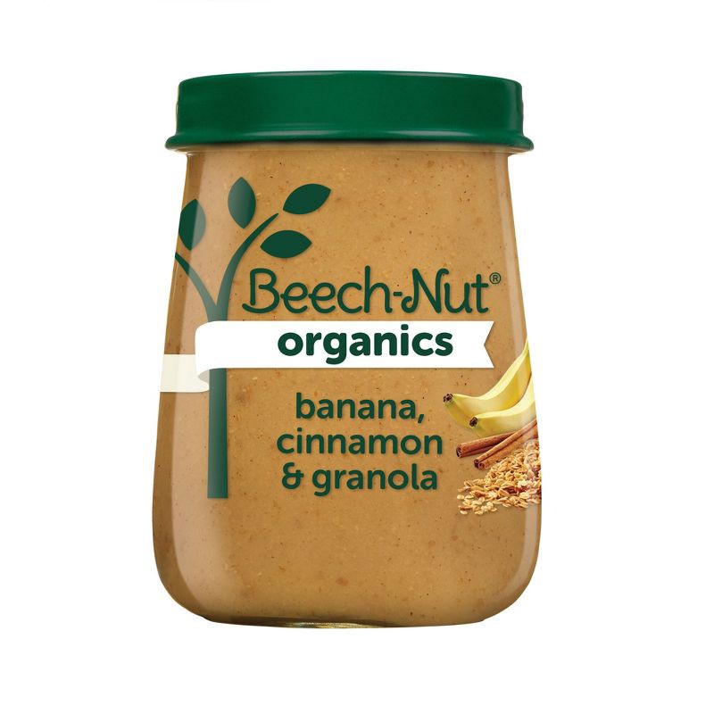 slide 1 of 11, Beech-Nut Organics Banana Cinnamon & Granola Baby Food Jar - 4oz, 4 oz