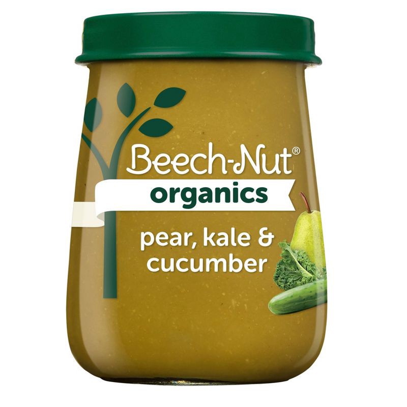 slide 1 of 1, Beech-Nut Organics Pear Kale & Cucumber Baby Food Jar - 4oz, 4 oz