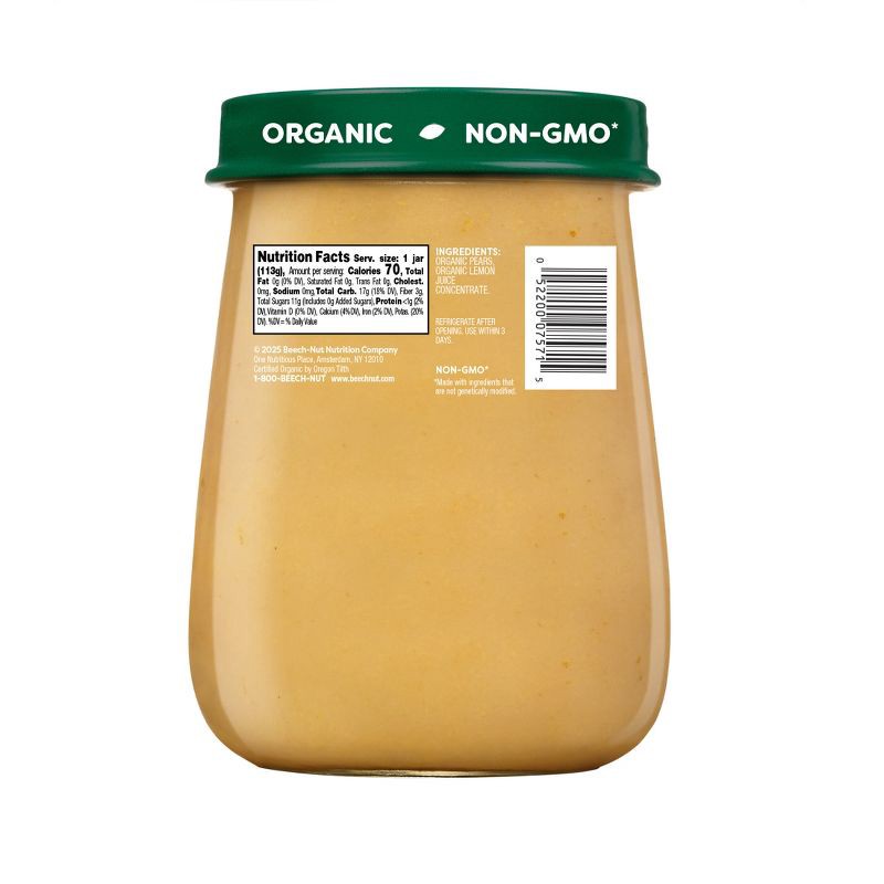 slide 2 of 7, Beech-Nut Non-GMO Organics Pears Baby Food Jar - 4oz, 4 oz