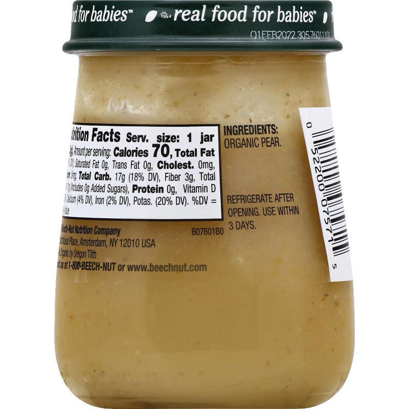 slide 9 of 10, Beech-Nut Organics Pears Baby Food Jar - 4oz, 4 oz