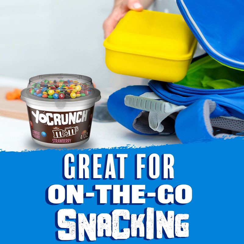 slide 4 of 11, YoCrunch Low Fat Strawberry with M&Ms Yogurt - 4ct/4oz Cups, 4 ct; 4 oz