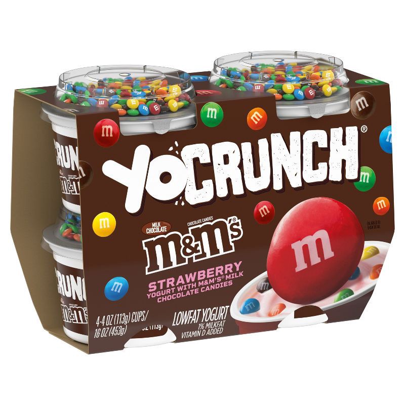 slide 7 of 12, YoCrunch Low Fat Strawberry with M&Ms Yogurt - 4ct/4oz Cups, 4 ct; 4 oz