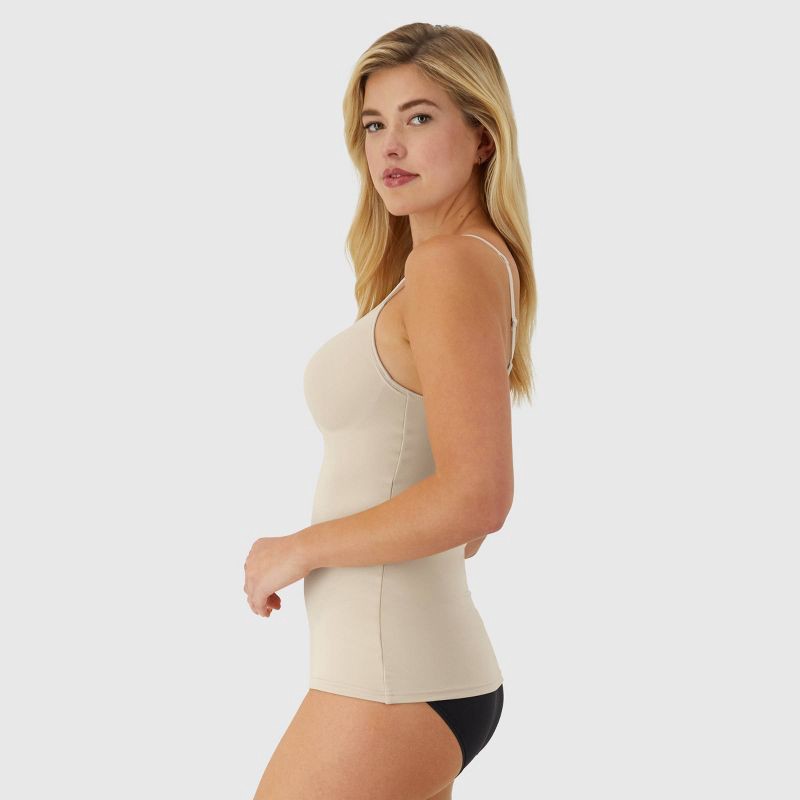 slide 4 of 8, Maidenform Women's Shapewear Firm Shaping Wireless Cami with Foam Cups 509 - Beige M: Medium Control Top, Seamless, 1 ct
