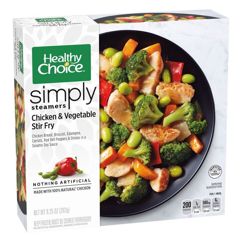 slide 2 of 4, Healthy Choice Simply Steamers Frozen Chicken Vegetable Stir Fry - 9.25oz, 9.25 oz