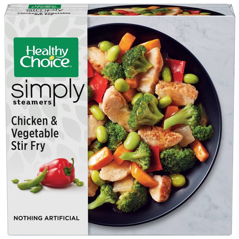 slide 1 of 4, Healthy Choice Simply Steamers Frozen Chicken Vegetable Stir Fry - 9.25oz, 9.25 oz