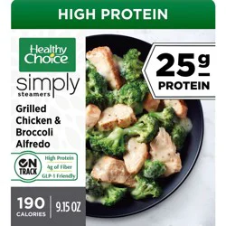 Healthy Choice Simply Steamers Frozen Chicken Broccoli Alfredo - 9.15oz