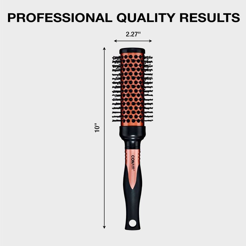 slide 5 of 7, Conair Copper Pro Air Thermal Nylon Bristle Round Hair Brush - Medium Barrel - All Hair, 1 ct