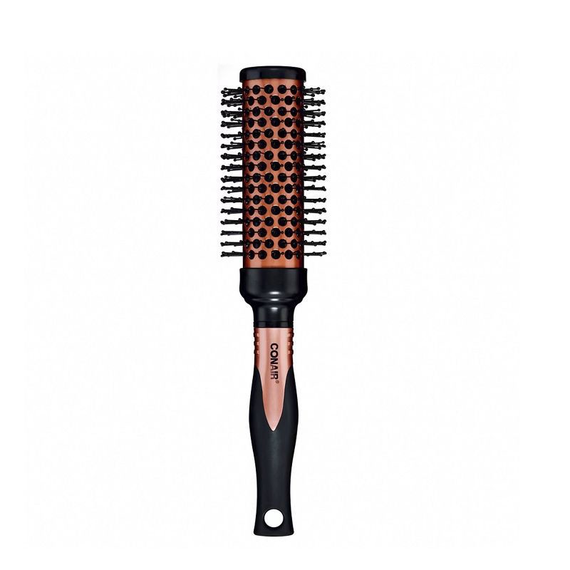 slide 1 of 9, Conair Copper Pro Air Thermal Nylon Bristle Round Hair Brush - Medium Barrel - All Hair, 1 ct