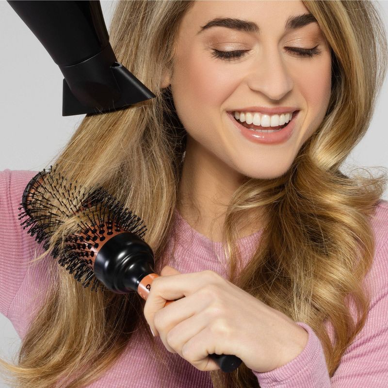 slide 7 of 8, Conair Copper Pro Air Thermal Nylon Bristle Round Hair Brush - Large Barrel - All Hair, 1 ct