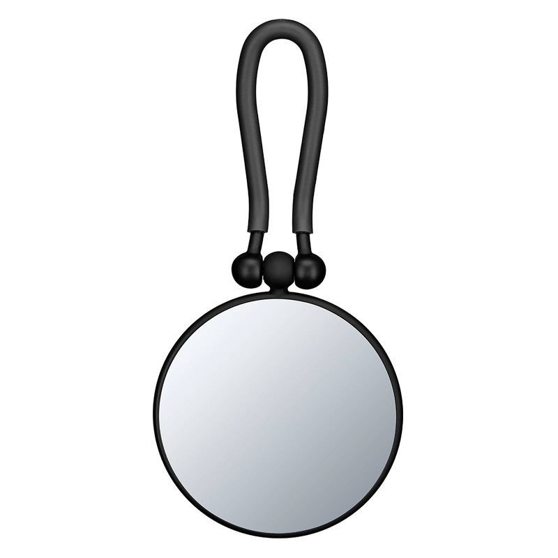 slide 2 of 5, Conair Perfect Position 2-Sided Round Mirror - 1x/5x Magnification - Handheld/Hang/Stand - Black or Charcoal, 1 ct