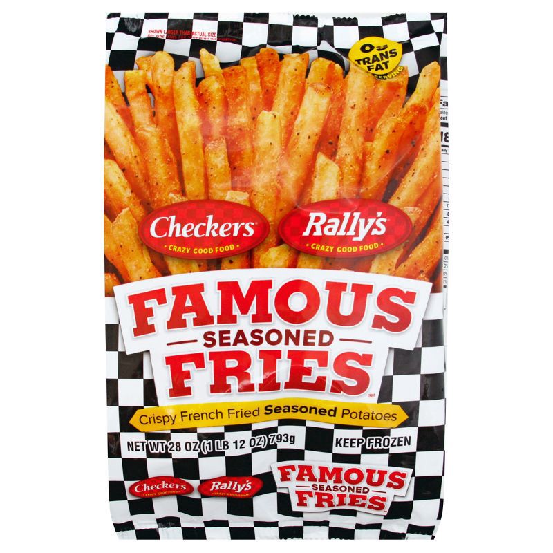 slide 3 of 5, Checkers Frozen Crispy Frozen Seasoned Fries - 28oz, 28 oz