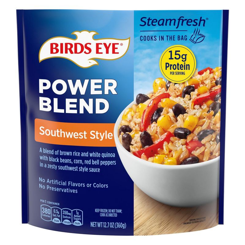 slide 1 of 4, Birds Eye Steamfresh Frozen Southwestern Style Protein Blend - 12.7oz, 12.7 oz