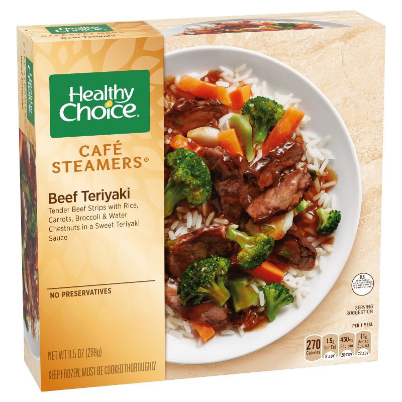 slide 2 of 4, Healthy Choice Café Steamers Frozen Beef Teriyaki - 9.5oz, 9.5 oz