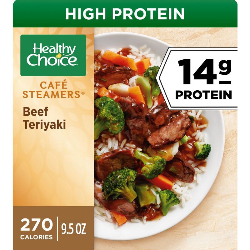 slide 1 of 5, Healthy Choice Café Steamers Frozen Beef Teriyaki - 9.5oz, 9.5 oz