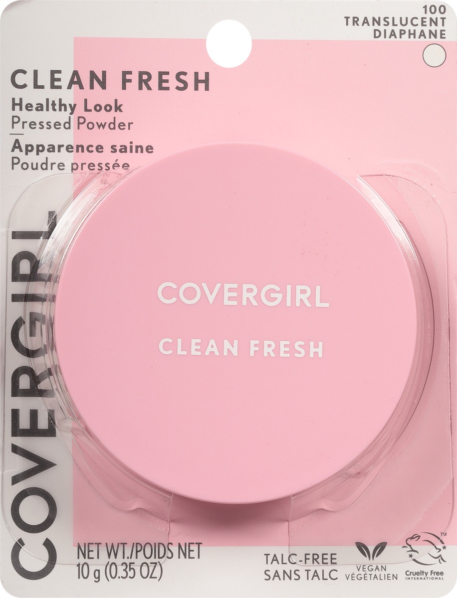 slide 8 of 9, Covergirl Clean Fresh Translucent 100 Healthy Look Pressed Powder 0.35 oz, 0.35 oz