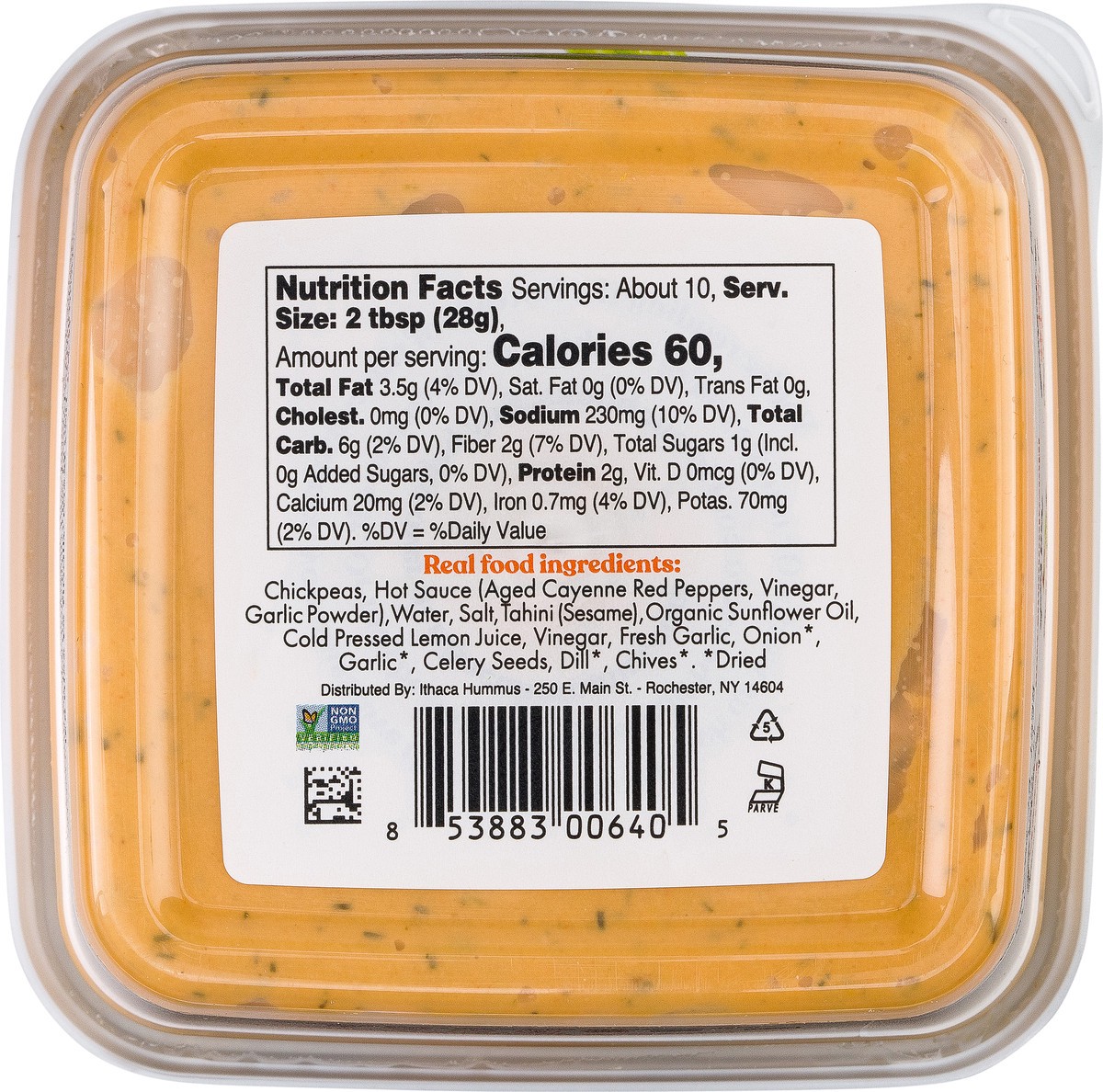 slide 3 of 7, Ithaca Cold-Crafted Buffalo Ranch Hummus 10 oz, 10 oz