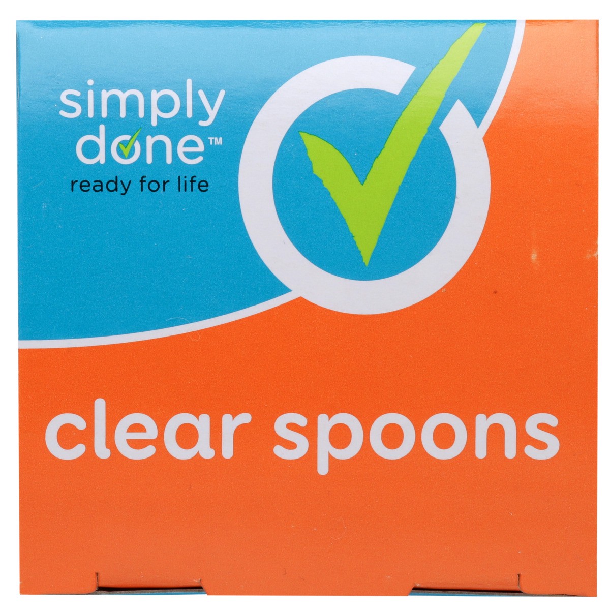 slide 4 of 8, Simply Done Plastic Clear Spoons, 24 ct