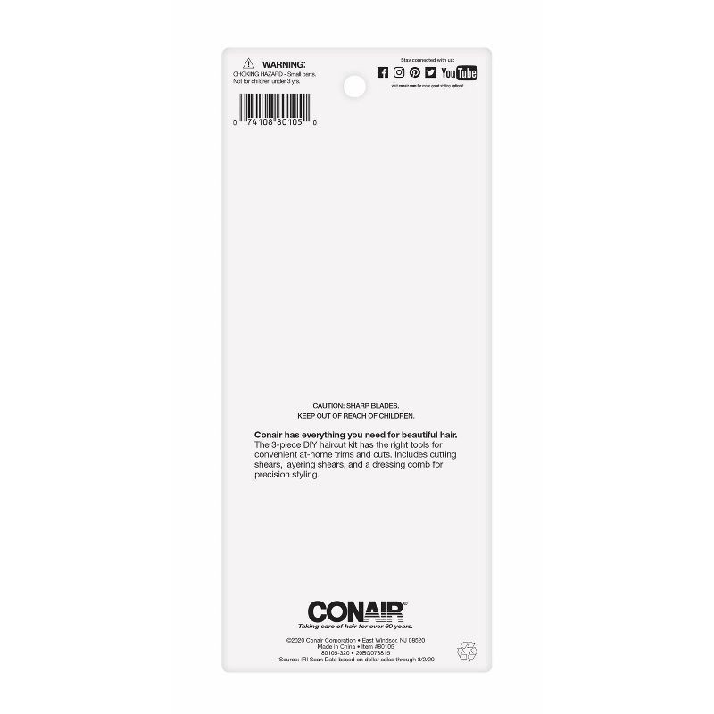 slide 6 of 6, Conair Haircut Tools Kit, 3 ct