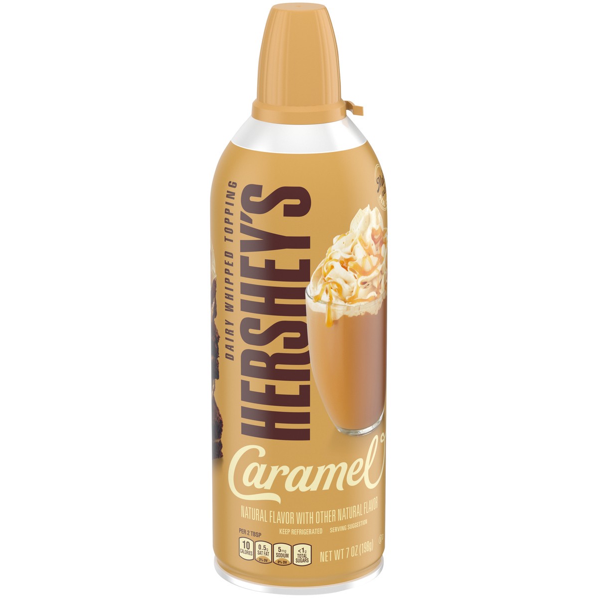 slide 4 of 14, Hershey's Caramel Dairy Whipped Topping 7 oz. Aerosol Can, 7 oz