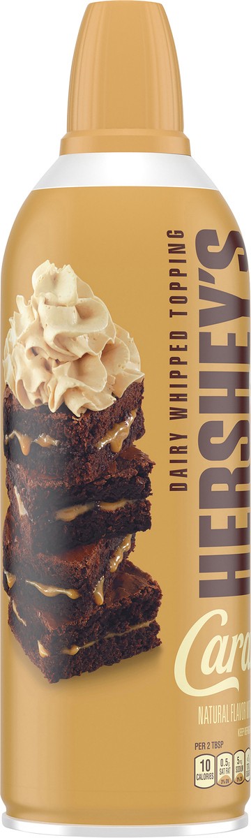 slide 9 of 14, Hershey's Caramel Dairy Whipped Topping 7 oz. Aerosol Can, 7 oz