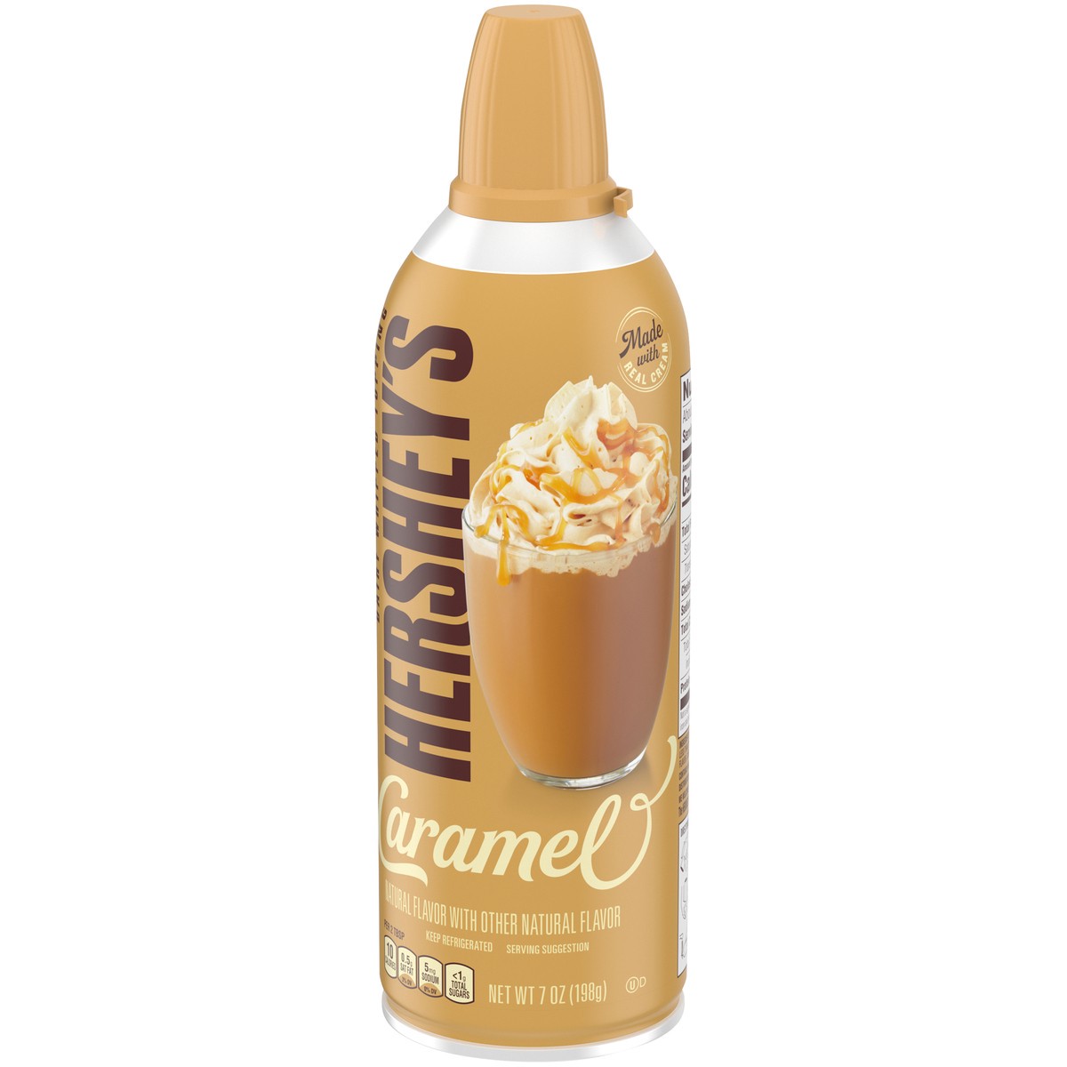 slide 11 of 14, Hershey's Caramel Dairy Whipped Topping 7 oz. Aerosol Can, 7 oz