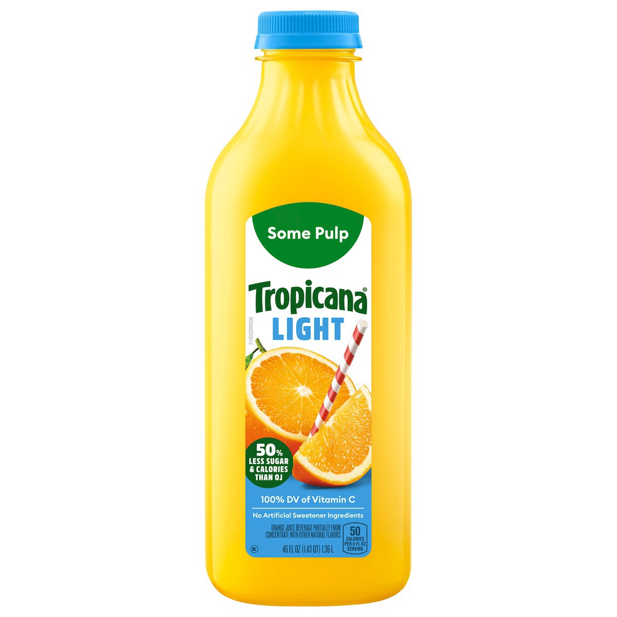 slide 6 of 12, Tropicana Orange Juice Light With Pulp, 46 oz