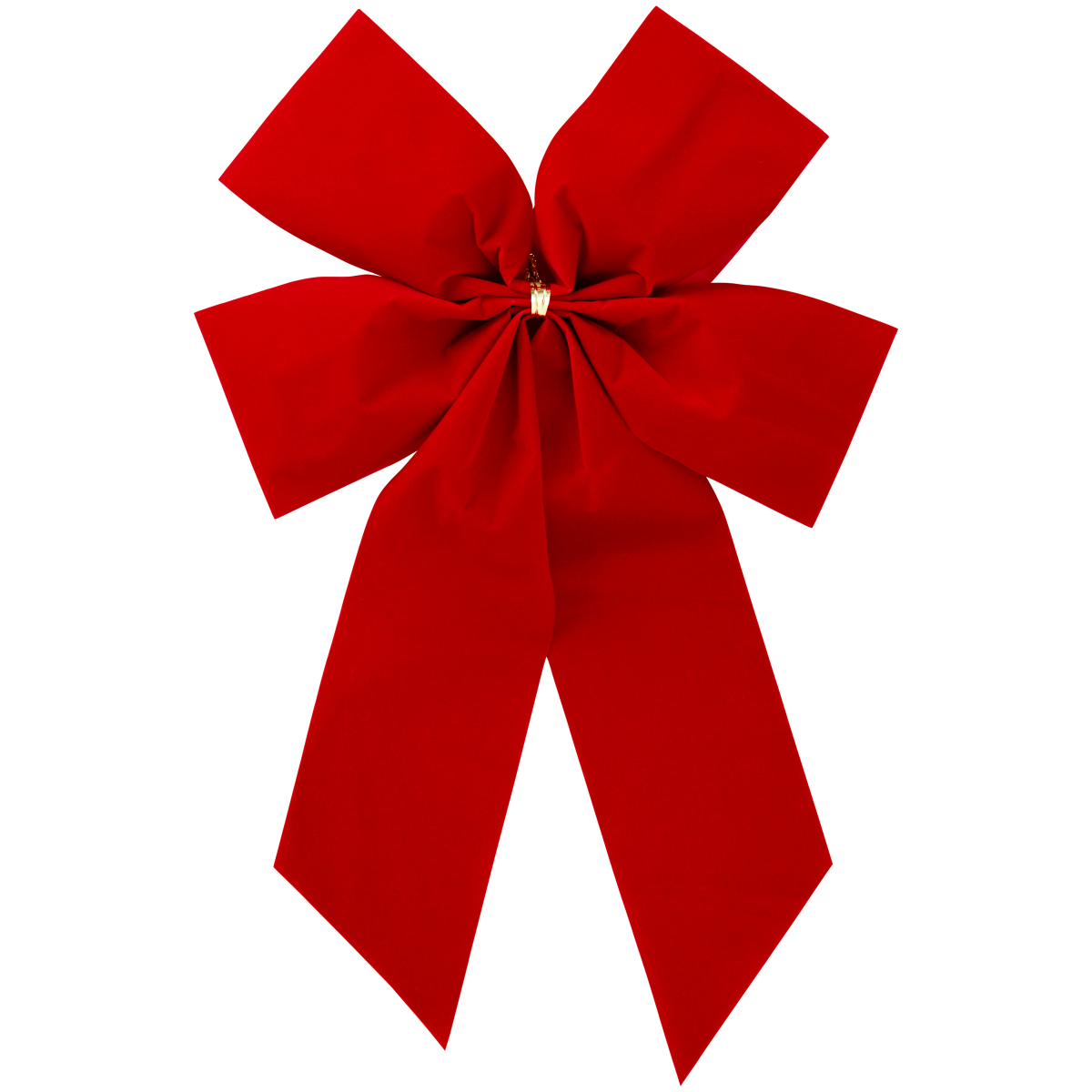 slide 1 of 5, December Home Red Flocked Decorative Bow, 11 x 16      