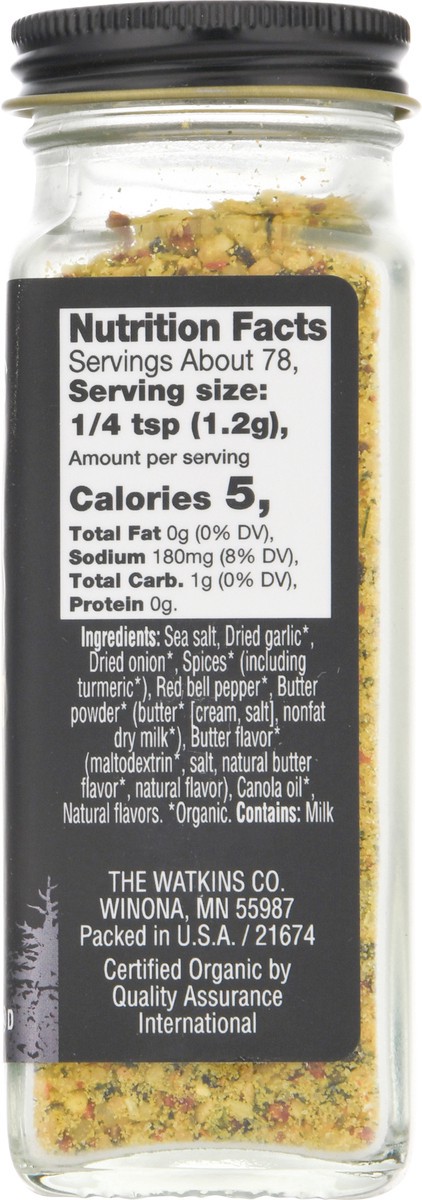 slide 4 of 12, Watkins Grilling Buttery Herb Organic Seasoning, 3.3 oz