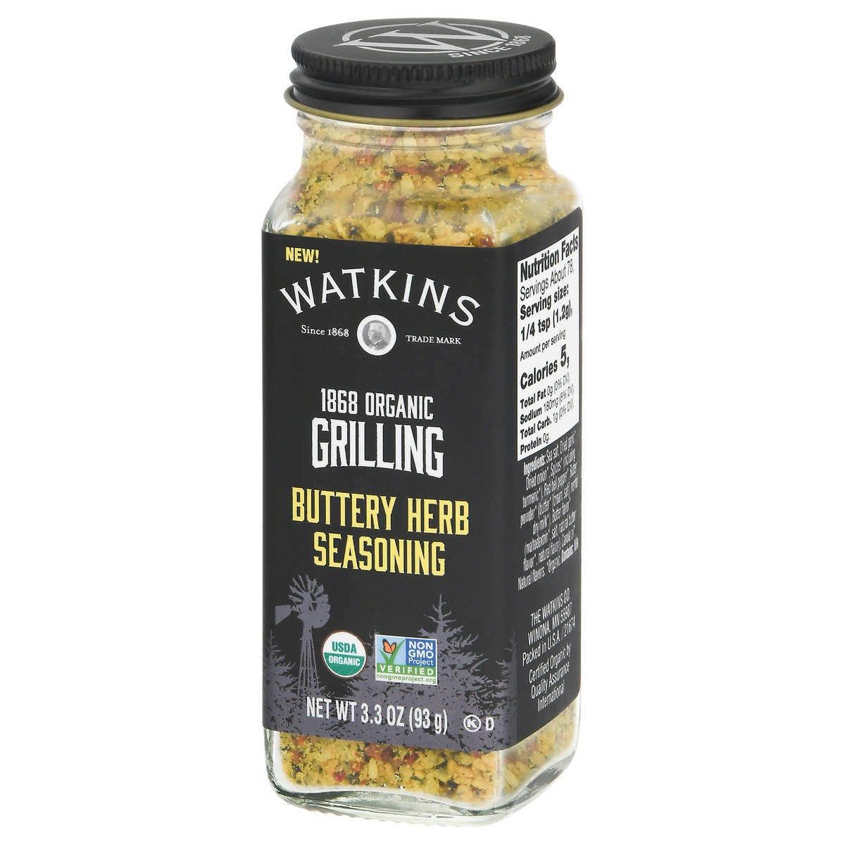 slide 10 of 12, Watkins Grilling Buttery Herb Organic Seasoning, 3.3 oz
