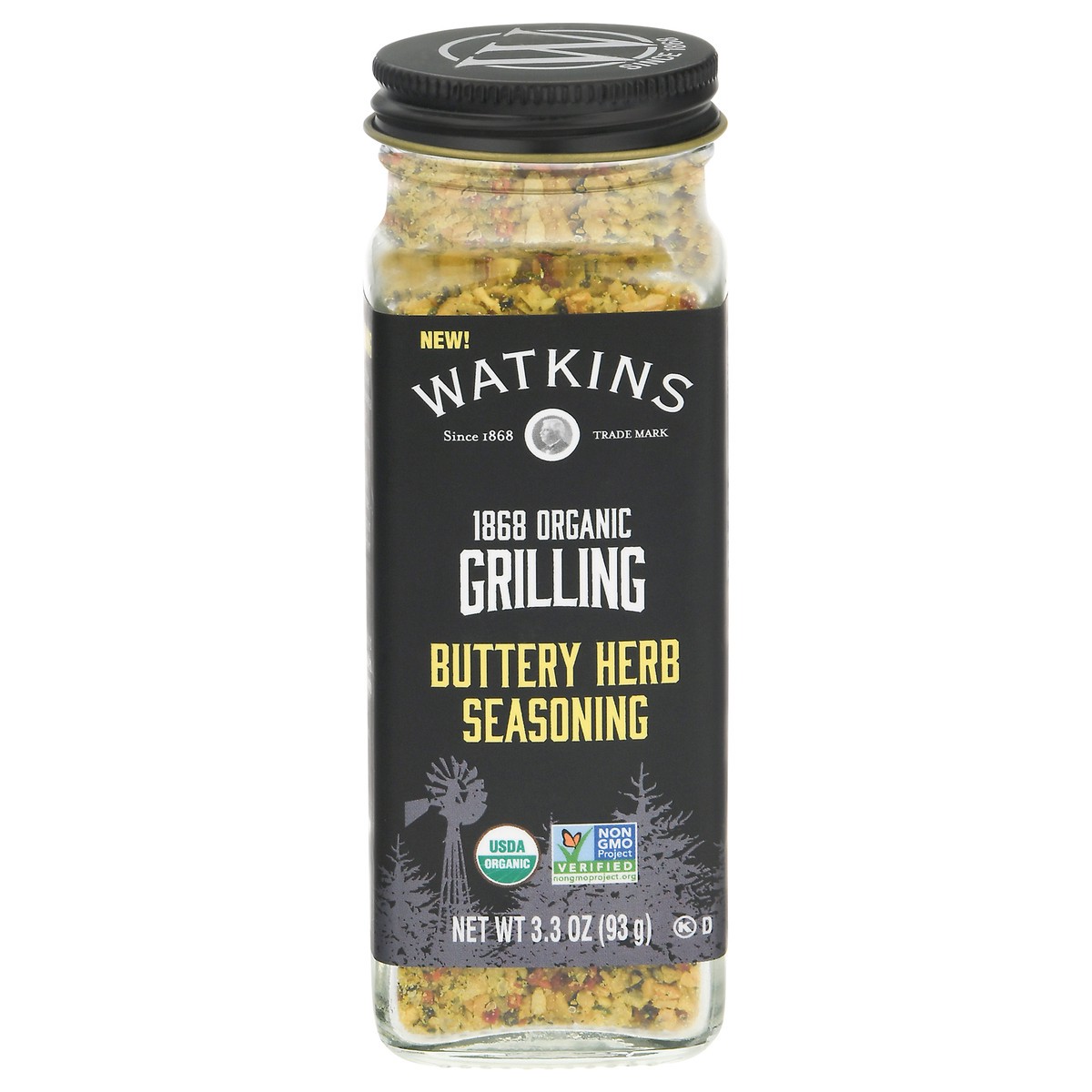 slide 1 of 12, Watkins Grilling Buttery Herb Organic Seasoning, 3.3 oz