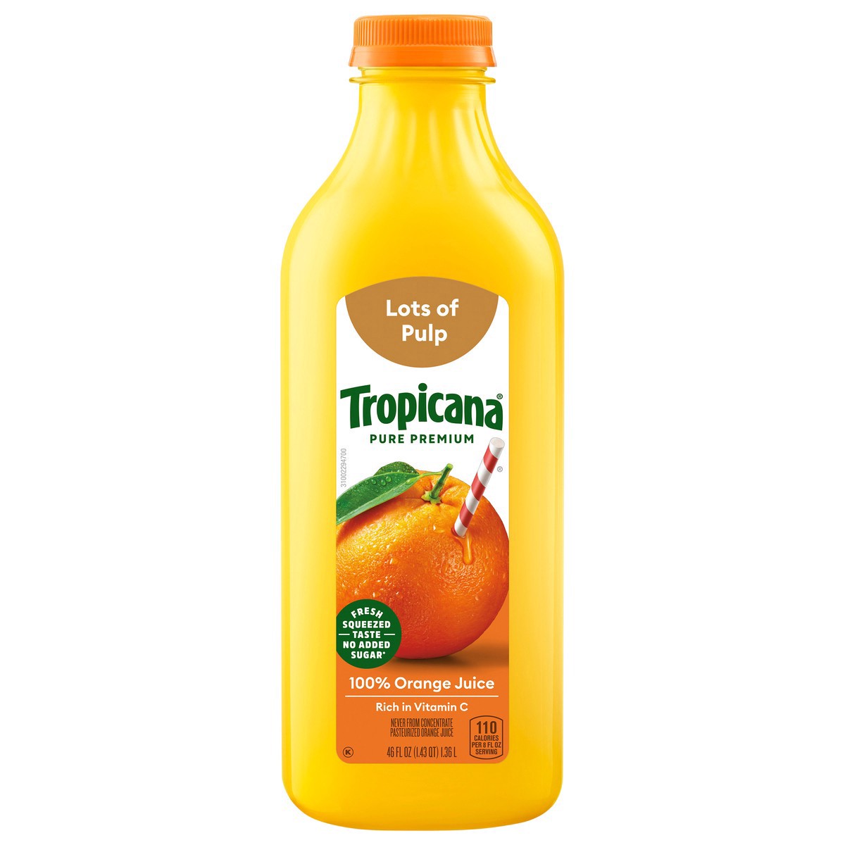 slide 3 of 12, Tropicana Pure Premium Orange Juice Lots Of Pulp, 46 oz