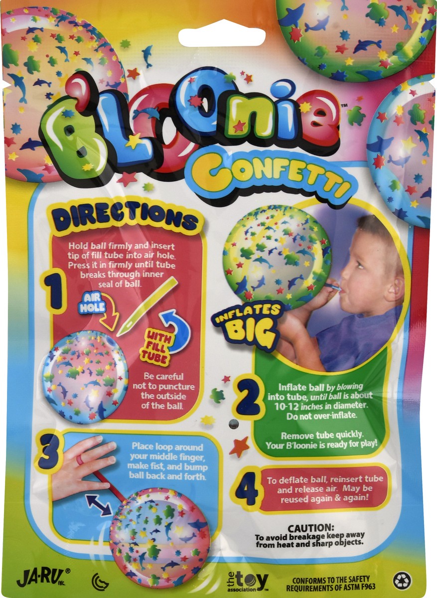 slide 8 of 8, Ball Plastic Balloon, Confetti, 1 ct