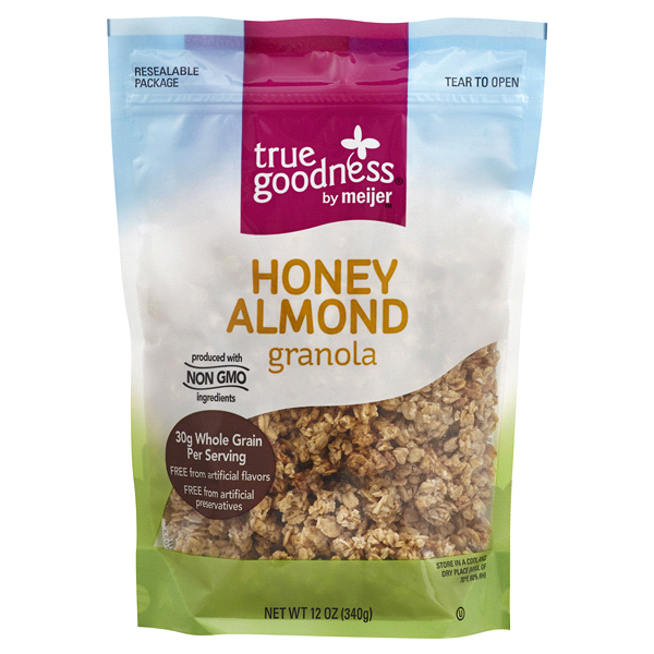 slide 1 of 2, True Goodness Honey Almond Granola, 12 oz