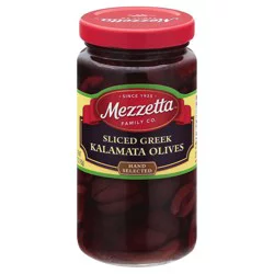 Mezzetta Sliced Greek Kalamata Olives, 5.75 oz Dr. Wt.