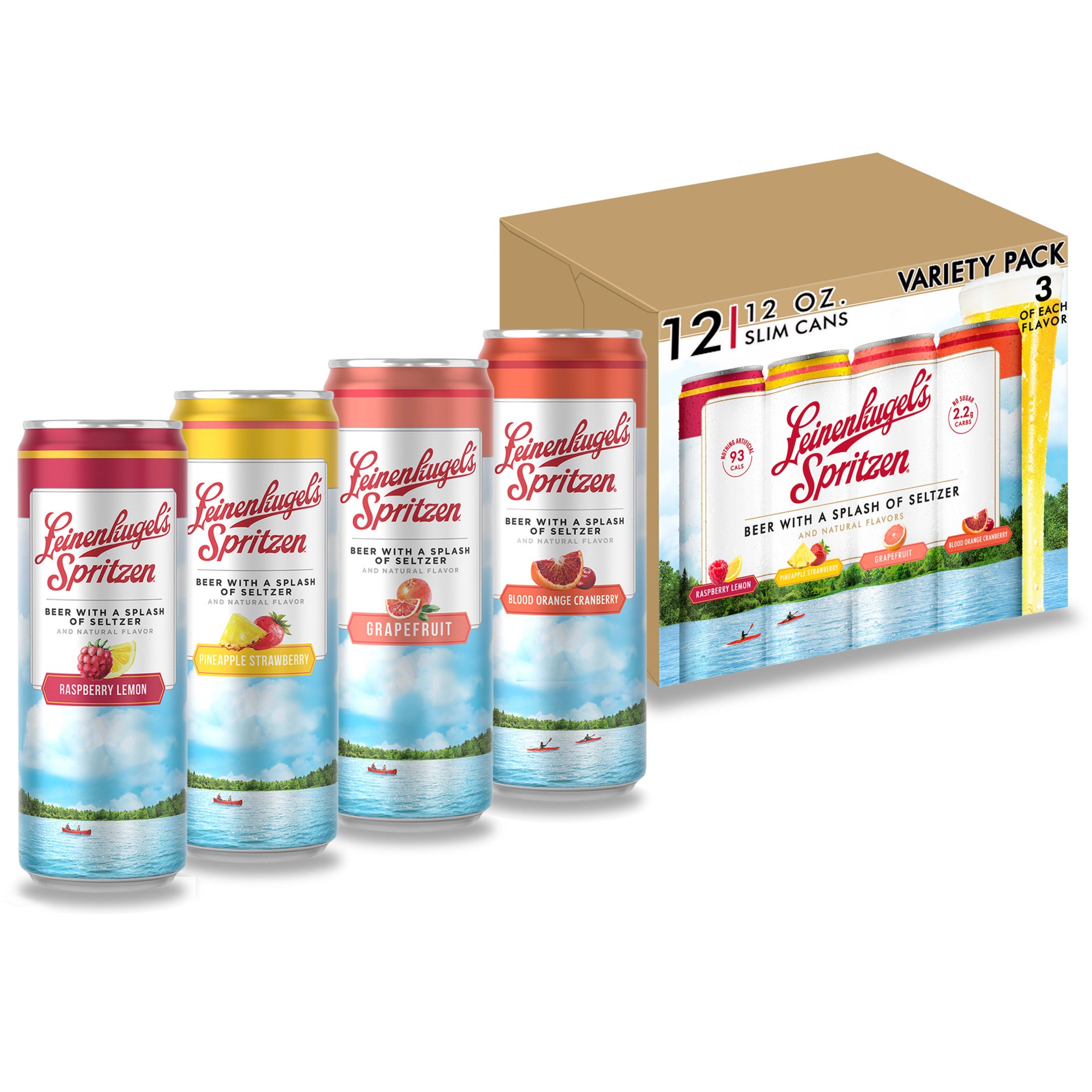 slide 5 of 10, Leinenkugel's Spritzen Variety Pack Leinenkugel's Spritzen Beer with Seltzer Variety Pack, 4.2% ABV, 12-pack, 12-oz beer cans, 12 ct; 12 fl oz