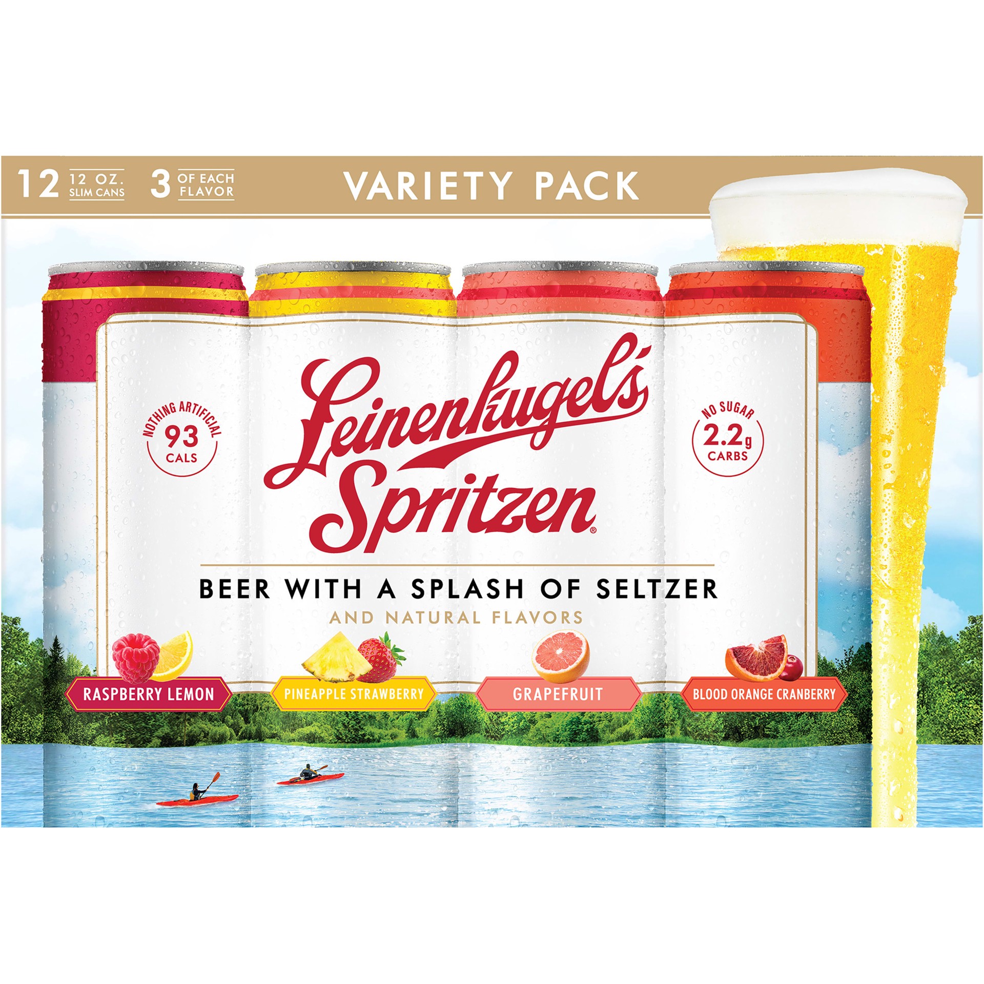 slide 7 of 10, Leinenkugel's Spritzen Variety Pack Leinenkugel's Spritzen Beer with Seltzer Variety Pack, 4.2% ABV, 12-pack, 12-oz beer cans, 12 ct; 12 fl oz