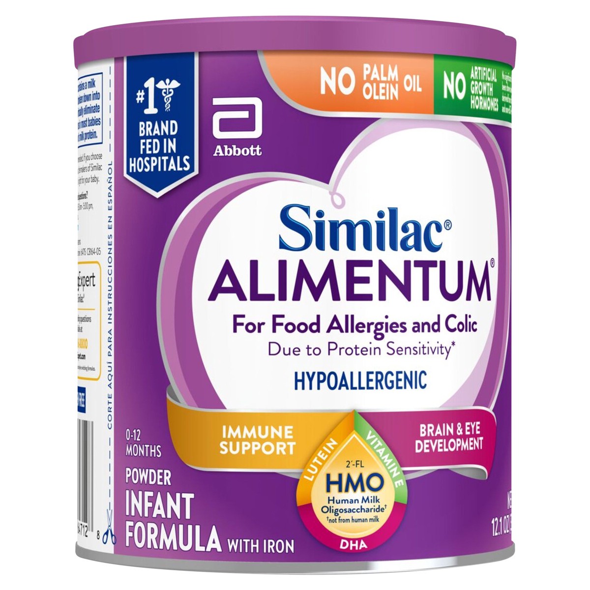 slide 2 of 10, Similac Alimentum Hypoallergenic For Food Allergies and Colic Infant Formula with Iron Powder 1-12.1 oz Can, 12.1 oz