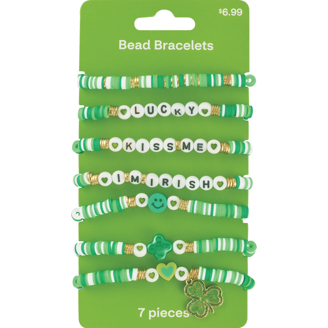 slide 1 of 1, KLEIN INTERNATIONAL, LTD. St. Pat Stacking Bead Bracelets, 1 ct